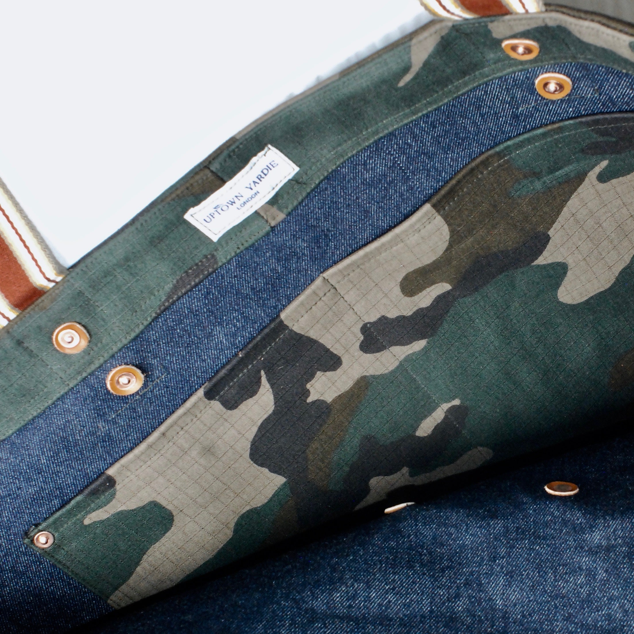 Scandal Tote Bag (Camouflage and Denim)