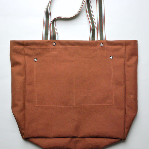 Scandal Tote Bag (Rust Canvas)