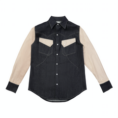 Uptown Yardie Denim/leather  Shirt/Over Shirt